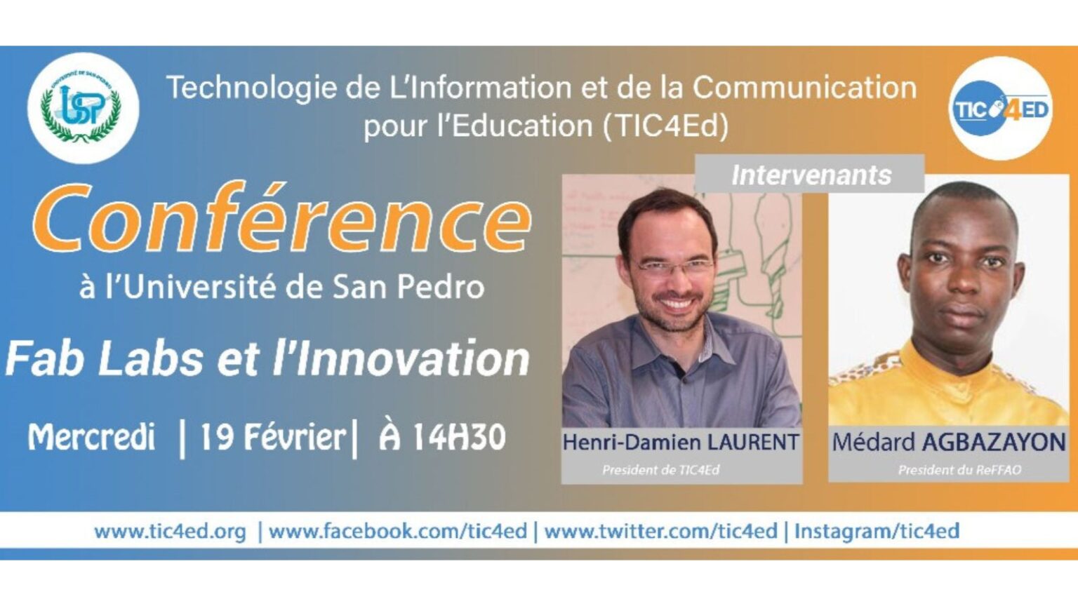 Conférence inaugurale Tic4ed